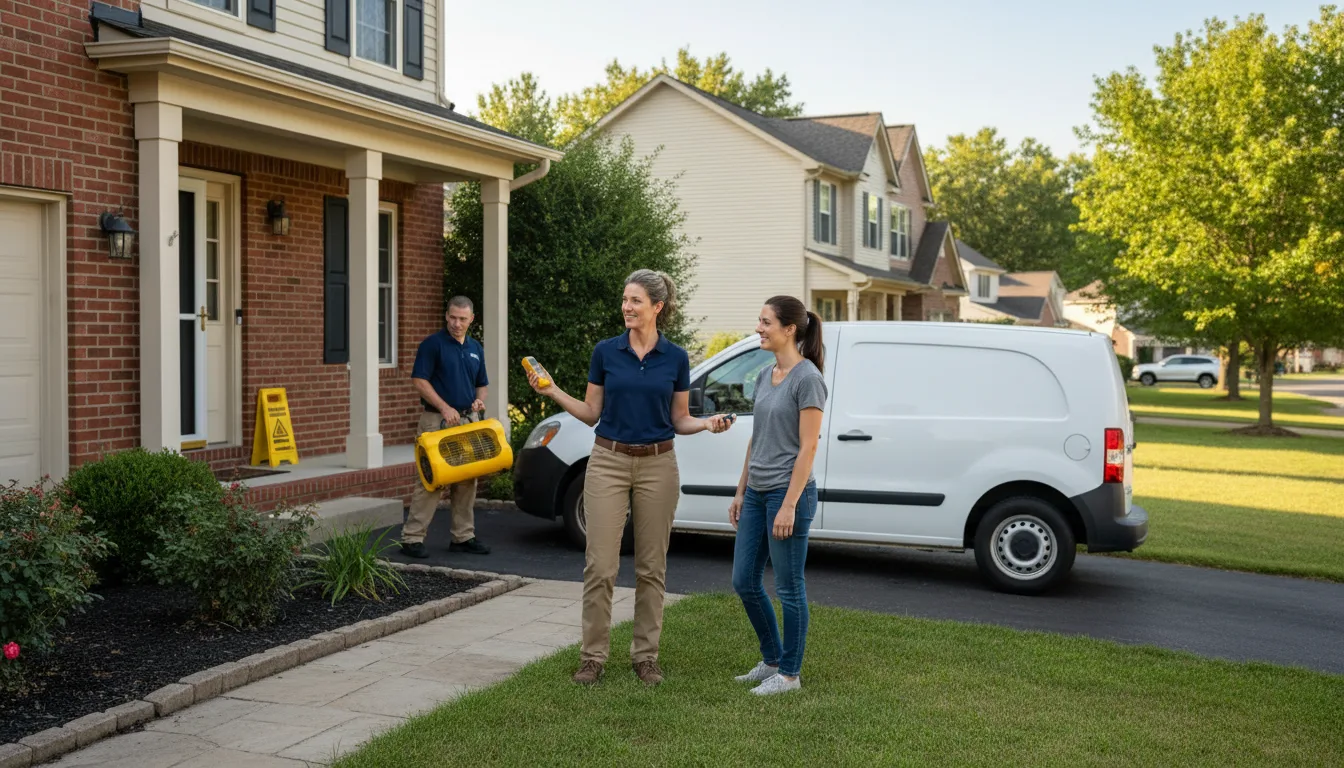 Residential water damage restoration in Worden, MT